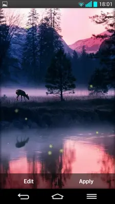 Fireflies Live wallpaper android App screenshot 1